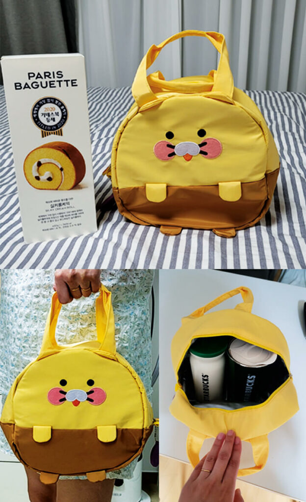 파리바게트굿즈_춘식이_런치쿨러백