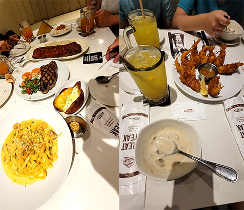 아웃백 스테이크하우스_코엑스점_블랙라벨셰프테이블_패밀리세트