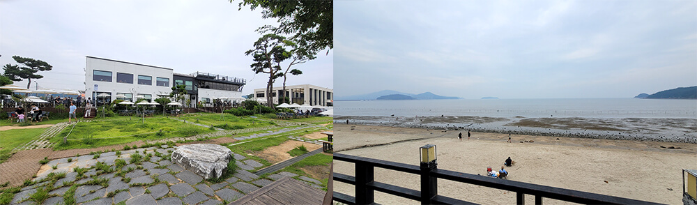 영종도 마시랑 카페 잔디마당 오션뷰