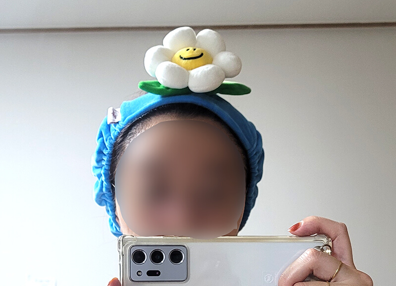 위글위글 새안 헤어밴드 Smile we Love_착용 후기