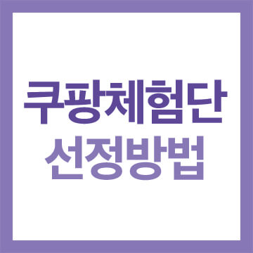 쿠팡체험단