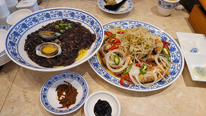 더탕수육_전복짜장면_숙주탕수육