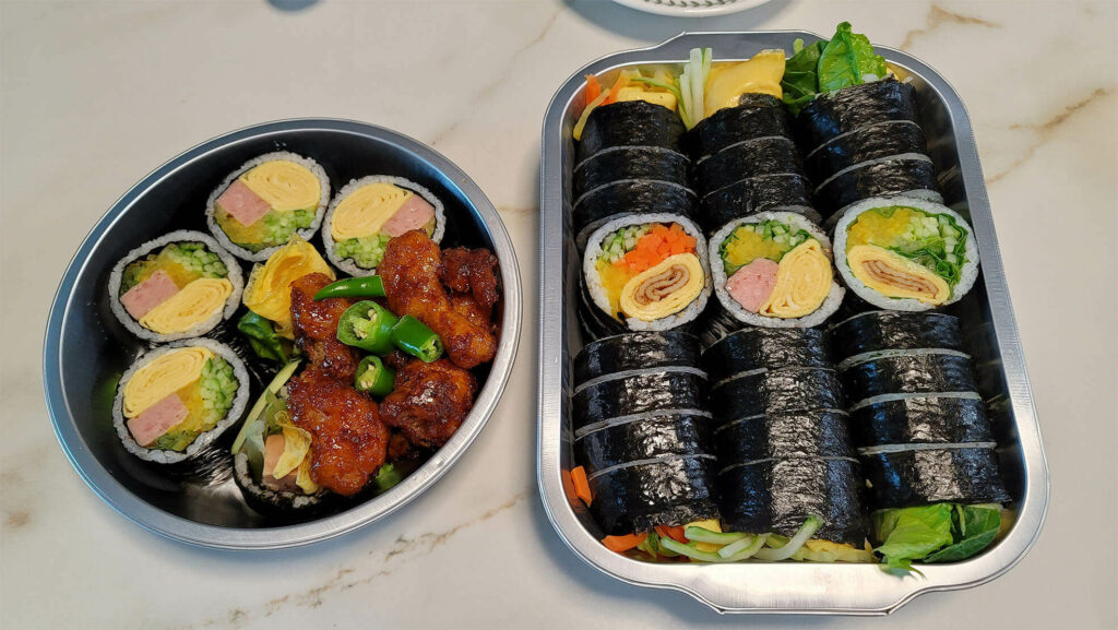 오토김밥 스팸콤비와 모듬김밥