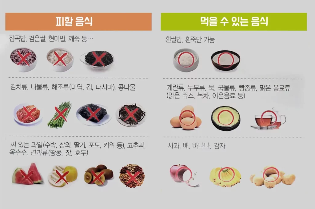대장내시경 3일전 식이조절 주의사항 2 대장내시경-3일전-식이조절-음식